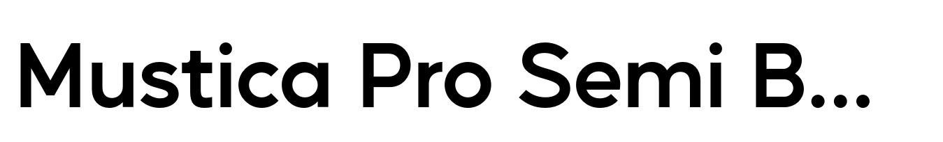 Mustica Pro Semi Bold